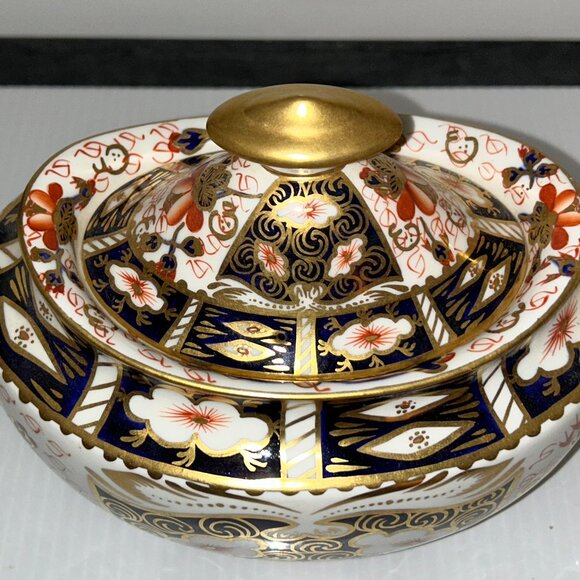 Royal Crown Derby Old Imari 2451 Teapot, Bone China, Hand Gilded, 22K Gold, Eng. - Picture 2 of 7